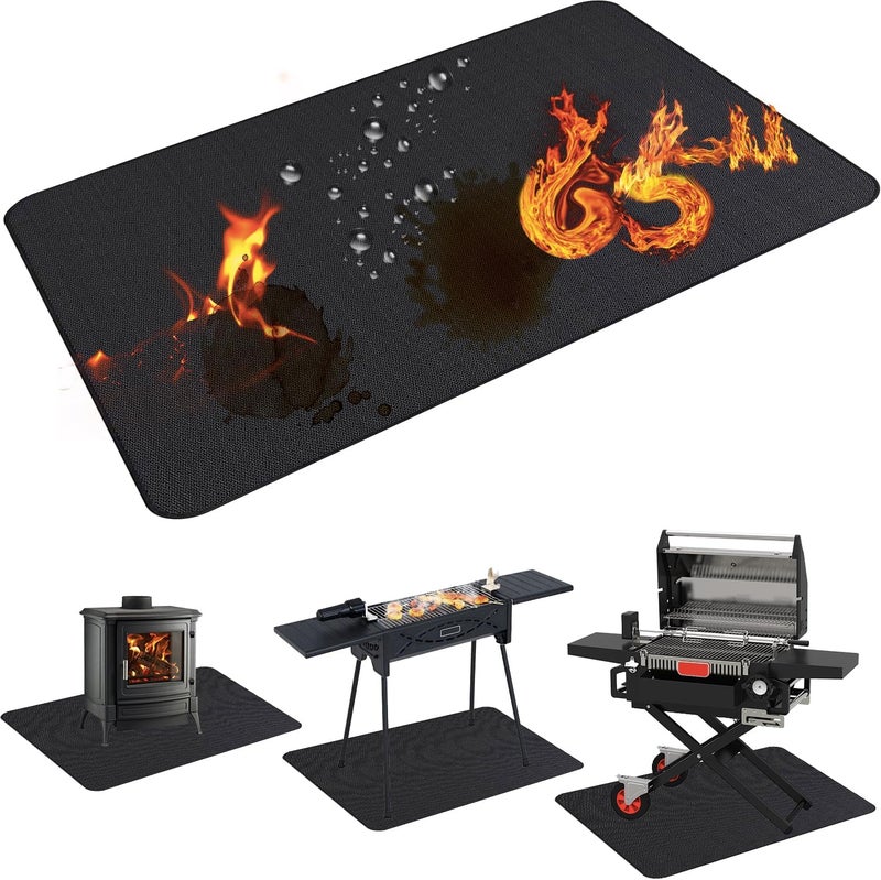 Demiwise 65X48in Grill Mats for Outdoor Grill,Fits Most Grills, Smokers, Griddles and Outdoor Charcoal, Flat Top,Deck and Patio Protector - Image 1